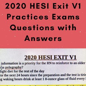Hesi Practice Exam Questions